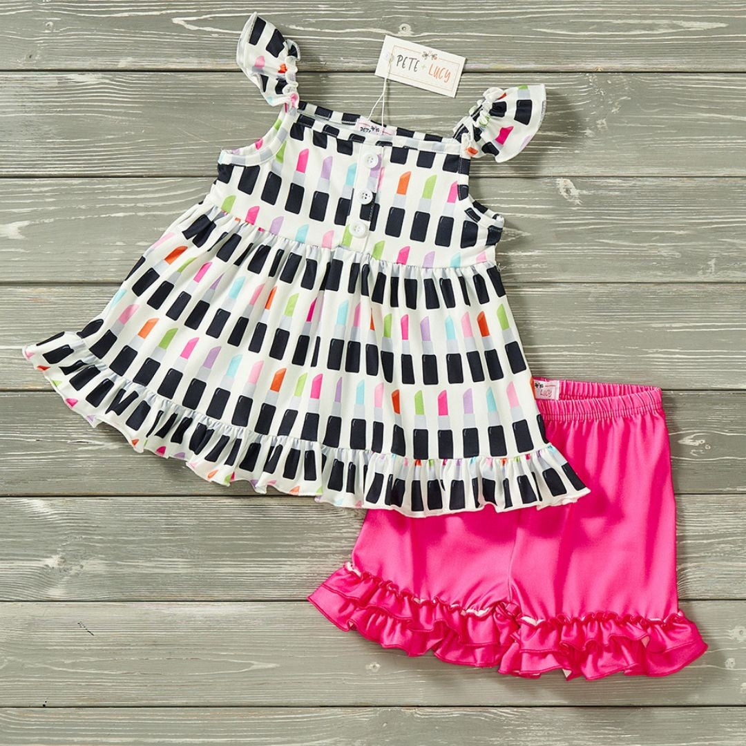 Little LipStick Short Set