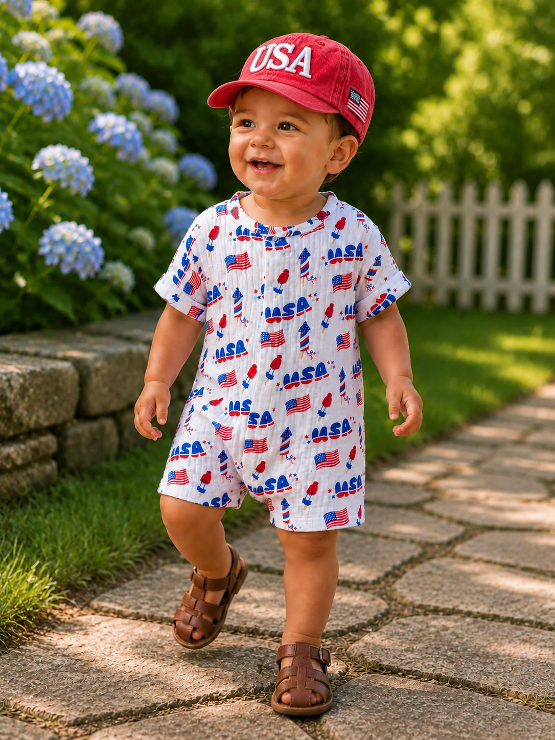 Baby Boy 4th of July One Piece - The Season Boutique