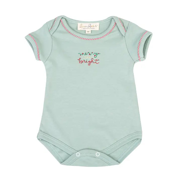 Merry and Bright Embroidered Bodysuit