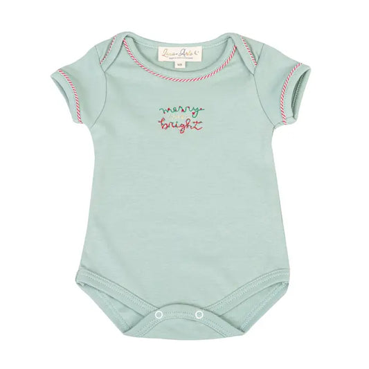 Merry and Bright Embroidered Bodysuit
