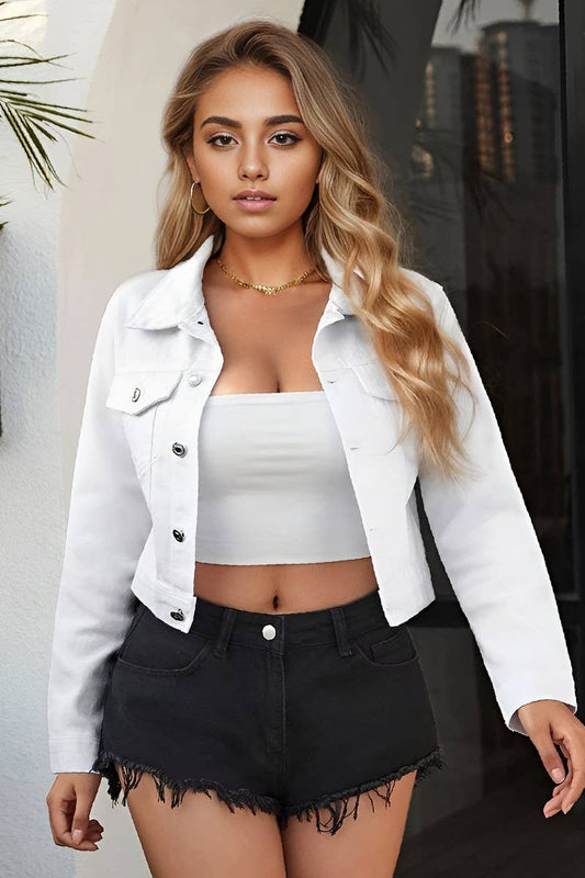 CASUAL CROPPED JACKET