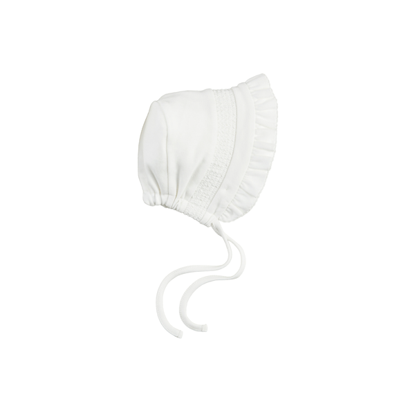 Ivory Smocked Bonnet - The Season Boutique
