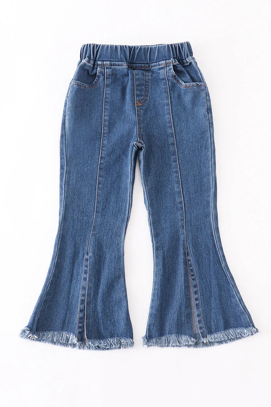 Open Front Denim Jeans