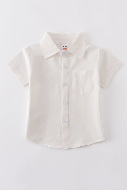 White Button-Down Shirt