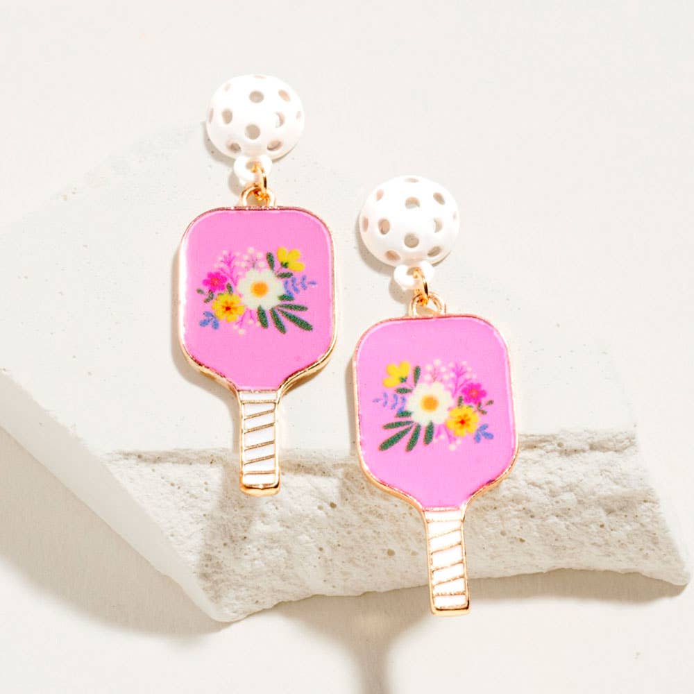 Pickleball Paddle Dangle Earrings - The Season Boutique