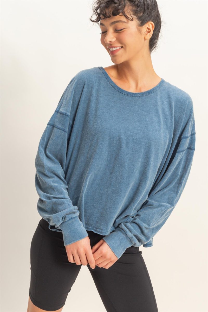 Cross Open Back Long-Sleeve - The Season Boutique