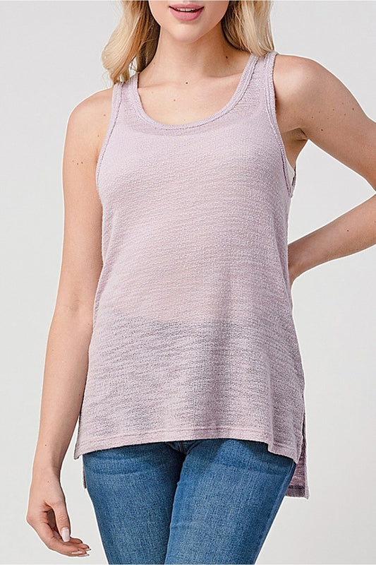 Slub Sweater Tank Top