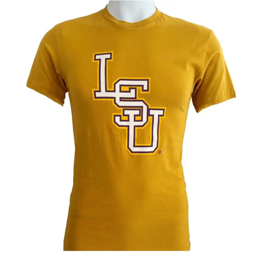 LSU Stacked Logo Tee-antique
