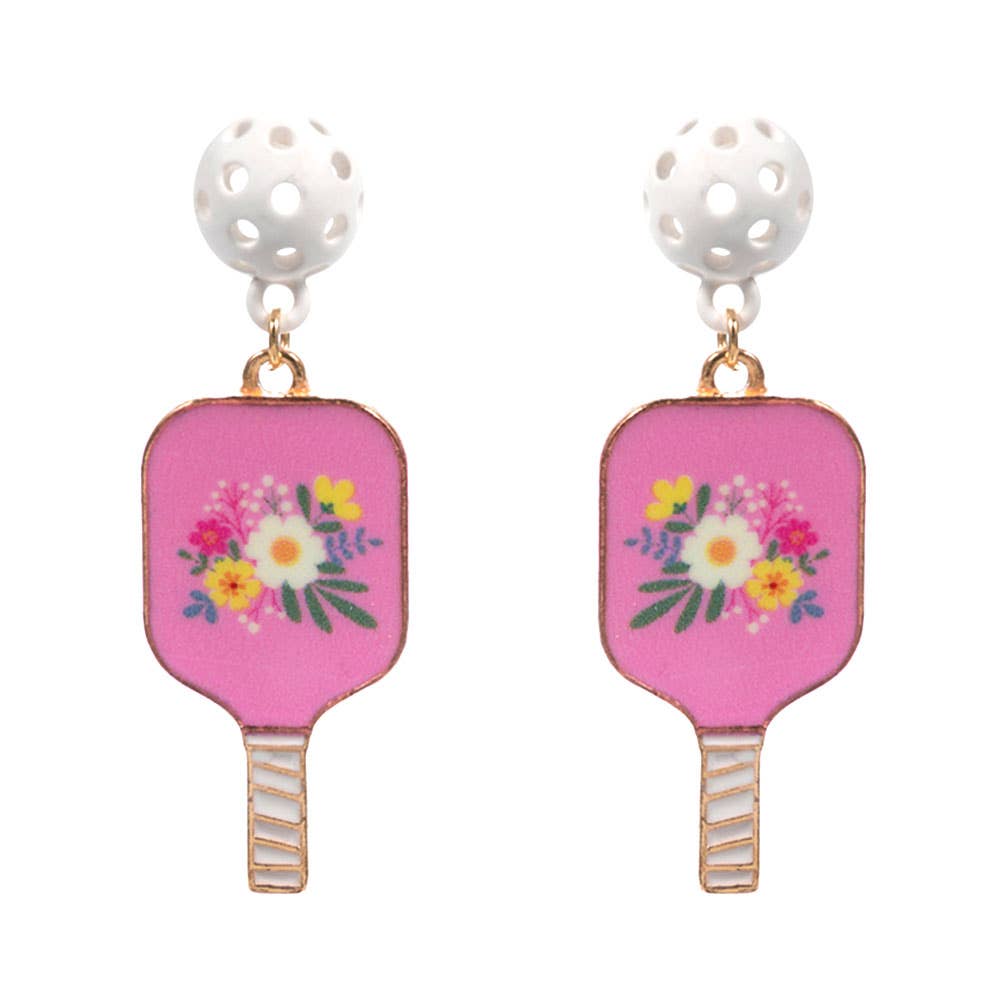 Pickleball Paddle Dangle Earrings - The Season Boutique