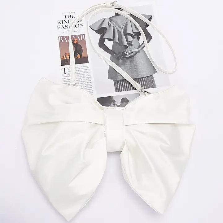 Satin Bow Style Crossbody Bag