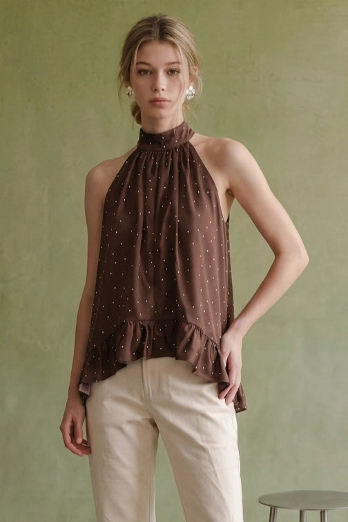 Ruffle Halter Top