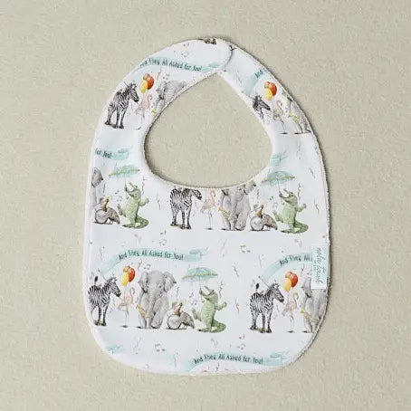 And They All Asked For You Organic Cotton Zoo Bib - The Season Boutique