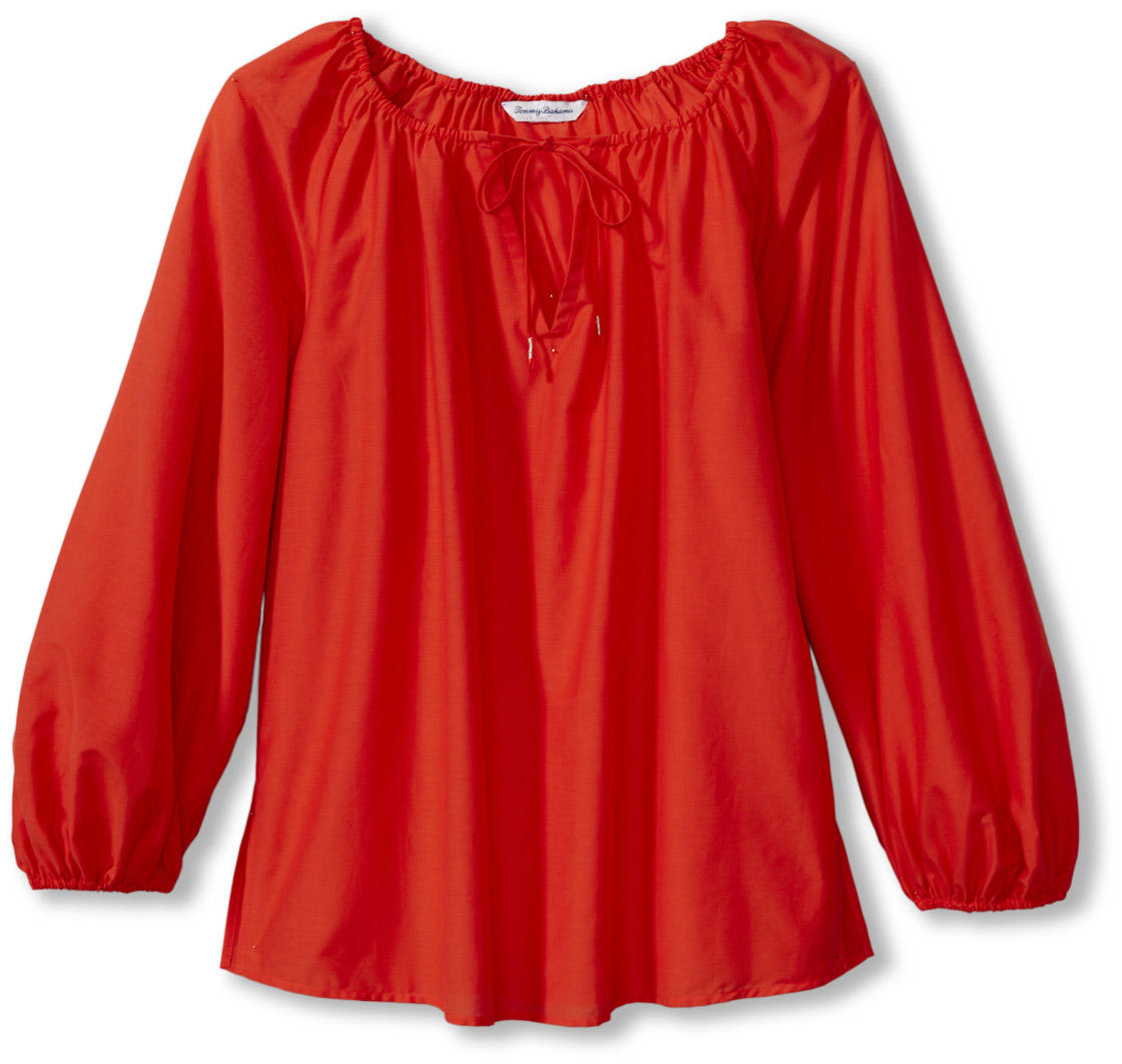 AGUA AMARA LS PEASANT TOP - The Season Boutique