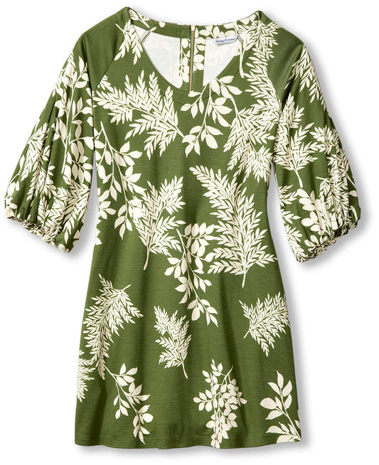 DARCY WHISPER FRONDS SLV DRESS - The Season Boutique