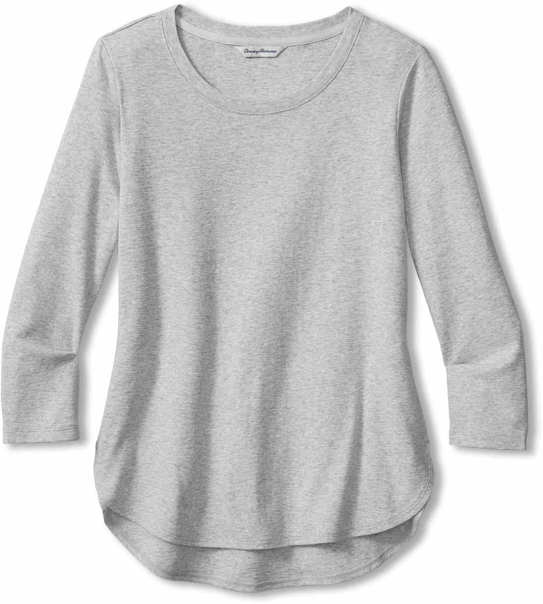 ASHBY ISLES RIB 3/4 SLV TEE - The Season Boutique