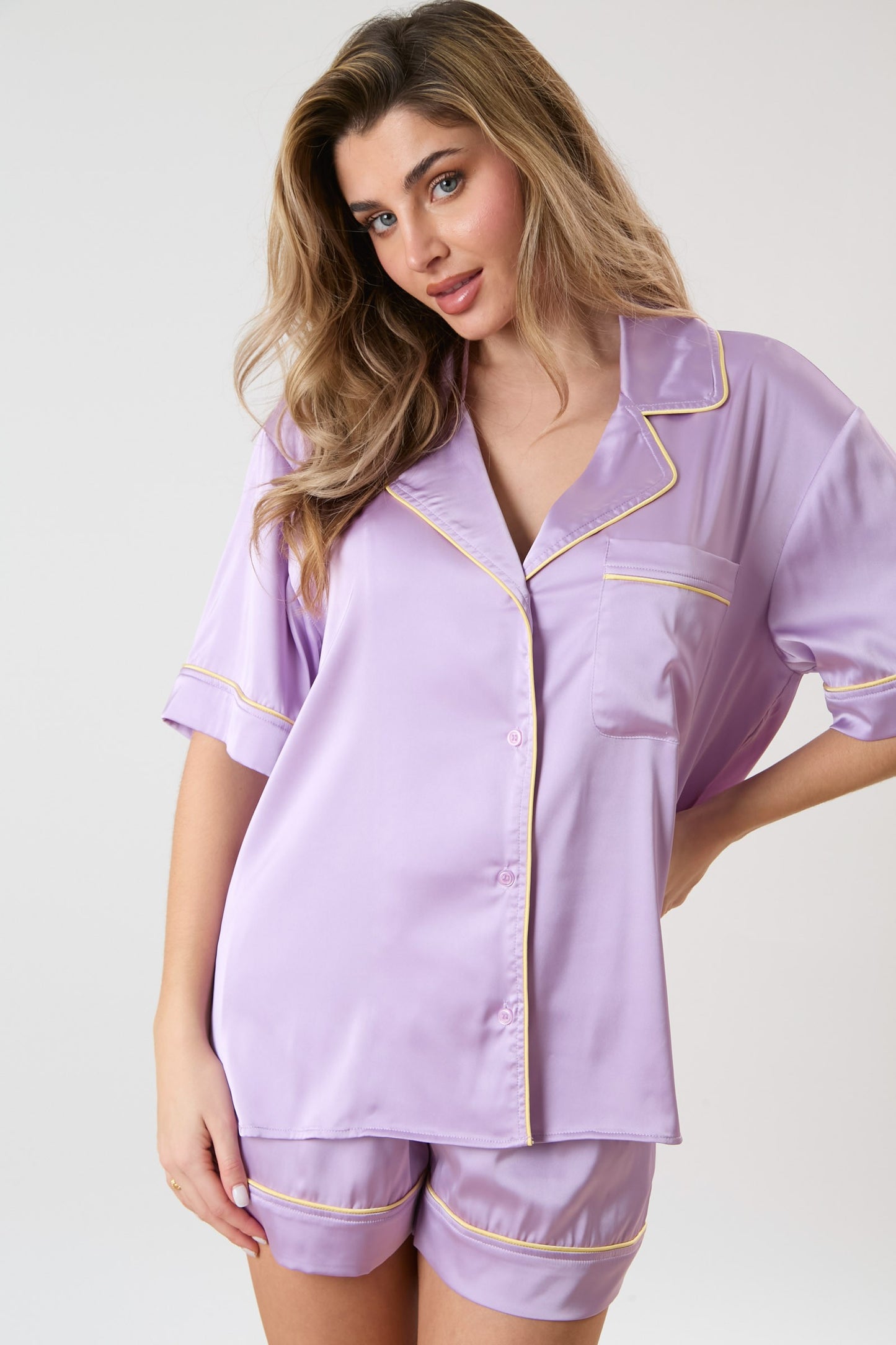 Satin Pajama Top