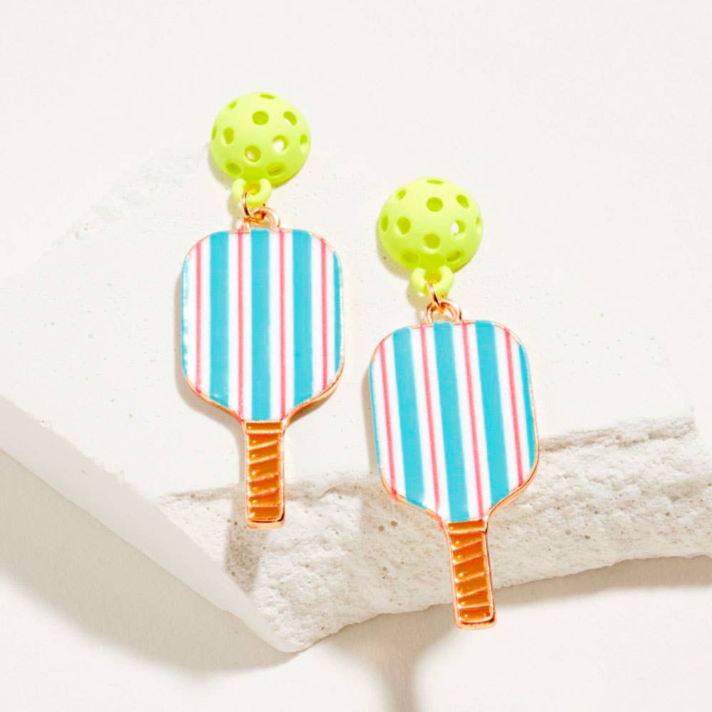 Pickleball Paddle Dangle Earrings - The Season Boutique