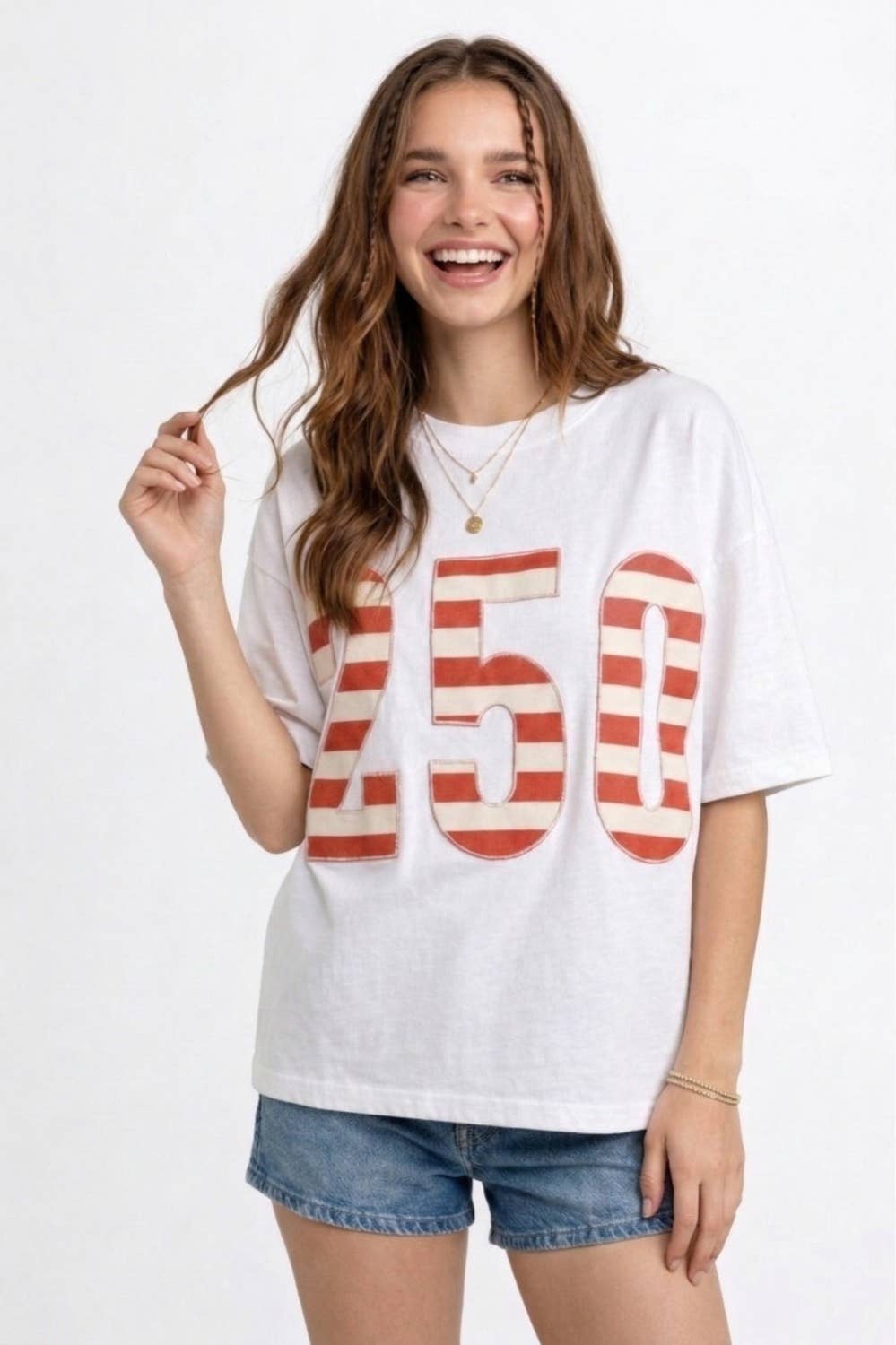 PLUS USA 250th Anniversary Commemorative Oversized: NAVY - The Season Boutique