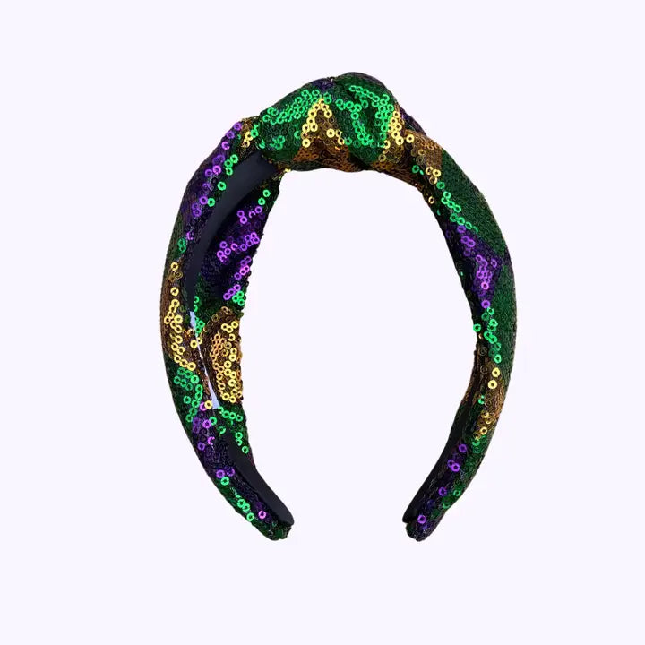 Mardi Gras Jester Sequin Headband - The Season Boutique