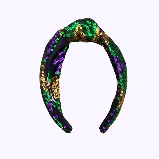 Mardi Gras Jester Sequin Headband - The Season Boutique