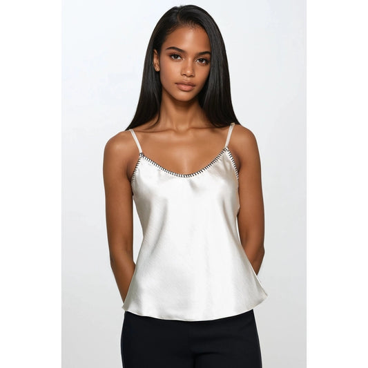 Whipstitch Satin Camisole