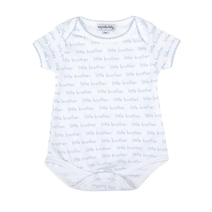 Little Brother Print Short Sleeve Bodysuit - The Season Boutique