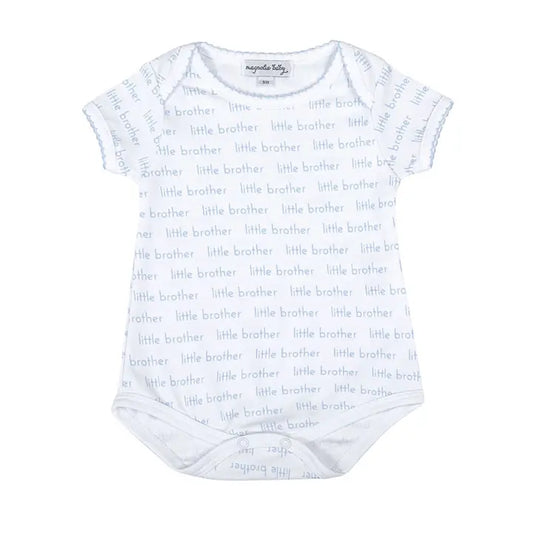Little Brother Print Short Sleeve Bodysuit - The Season Boutique