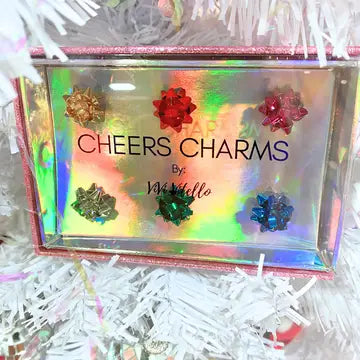 Christmas Bow Cheers Charm