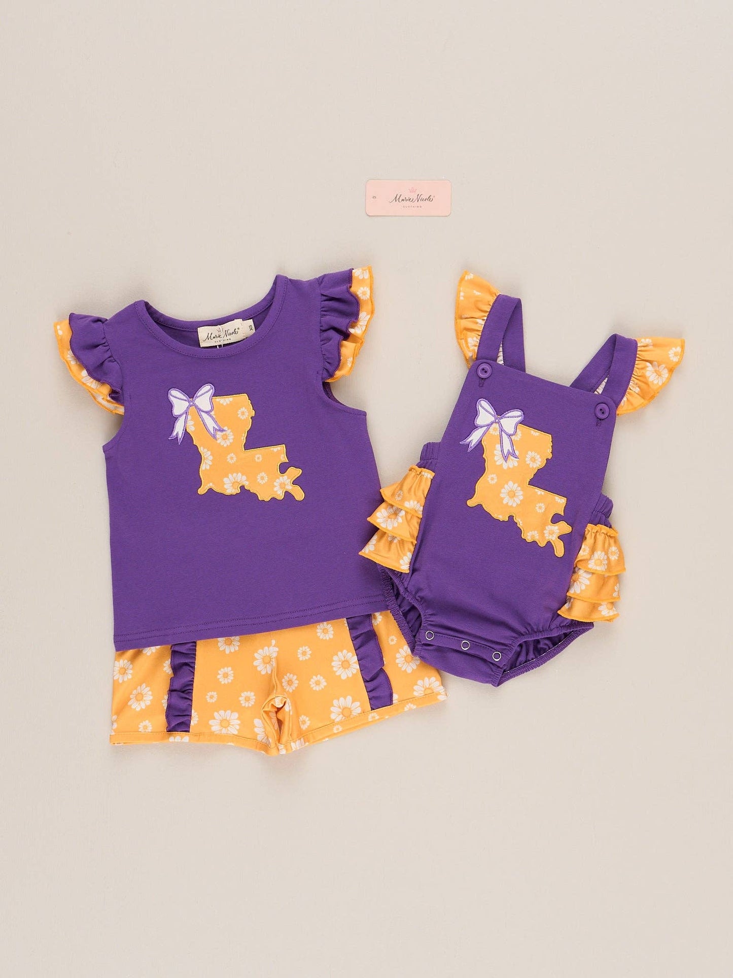 Louisiana Embroidered Ruffle Set