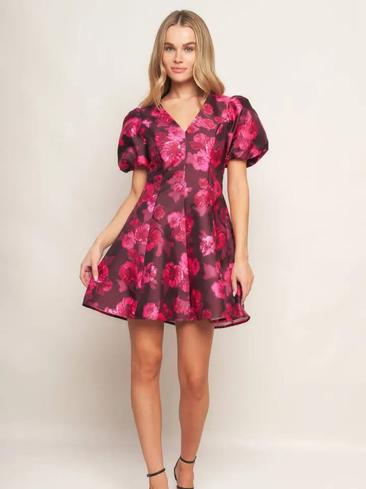 Printed Woven Mini Dress