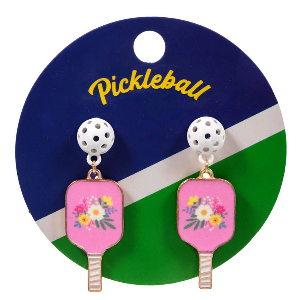 Pickleball Paddle Dangle Earrings - The Season Boutique