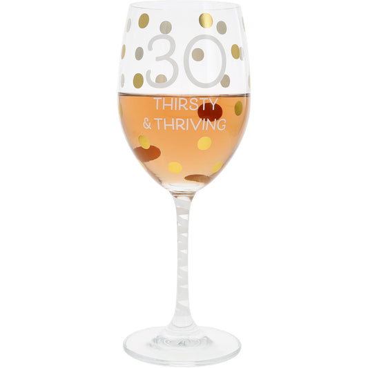 Gift Boxed 30th Birthday Wine Glass - The Season Boutique