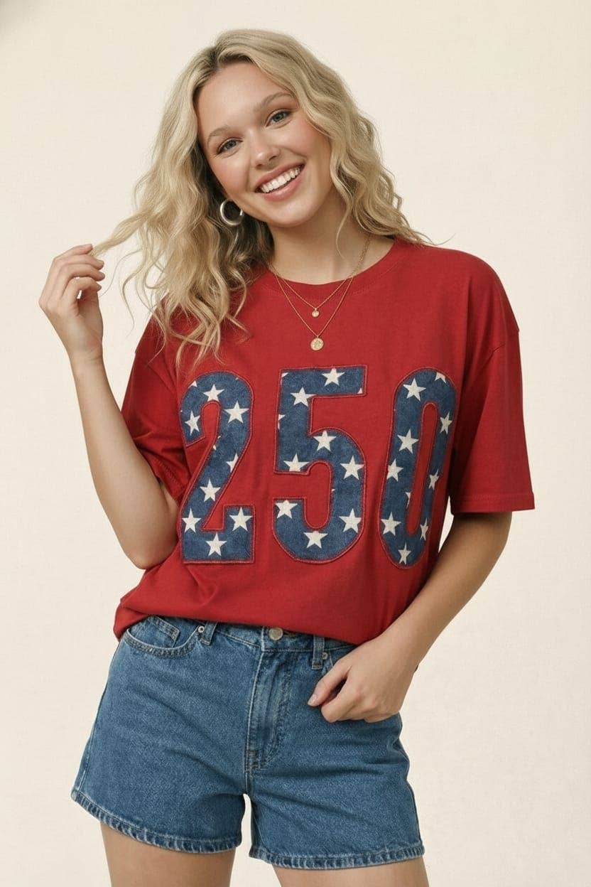 PLUS USA 250th Anniversary Commemorative Oversized: NAVY - The Season Boutique