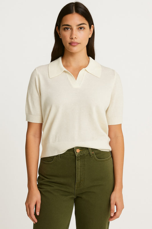 Collared Crop Sweater