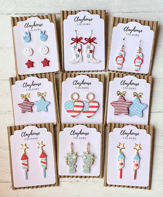 Fourth of July Handmade Earrings | Statue of Liberty - The Season Boutique