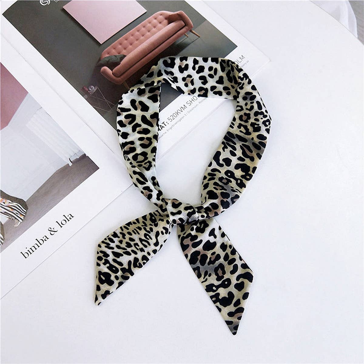 NEW BINDING BAG LEOPARD PRINT SCARF - The Season Boutique