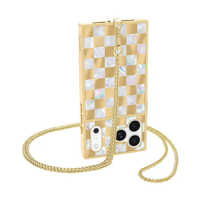 Gold Wheat Braid Chain Phone Crossbody