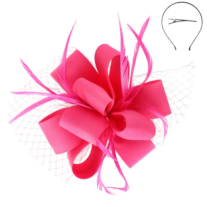 Feathered Loopy Sinamay Fascinator