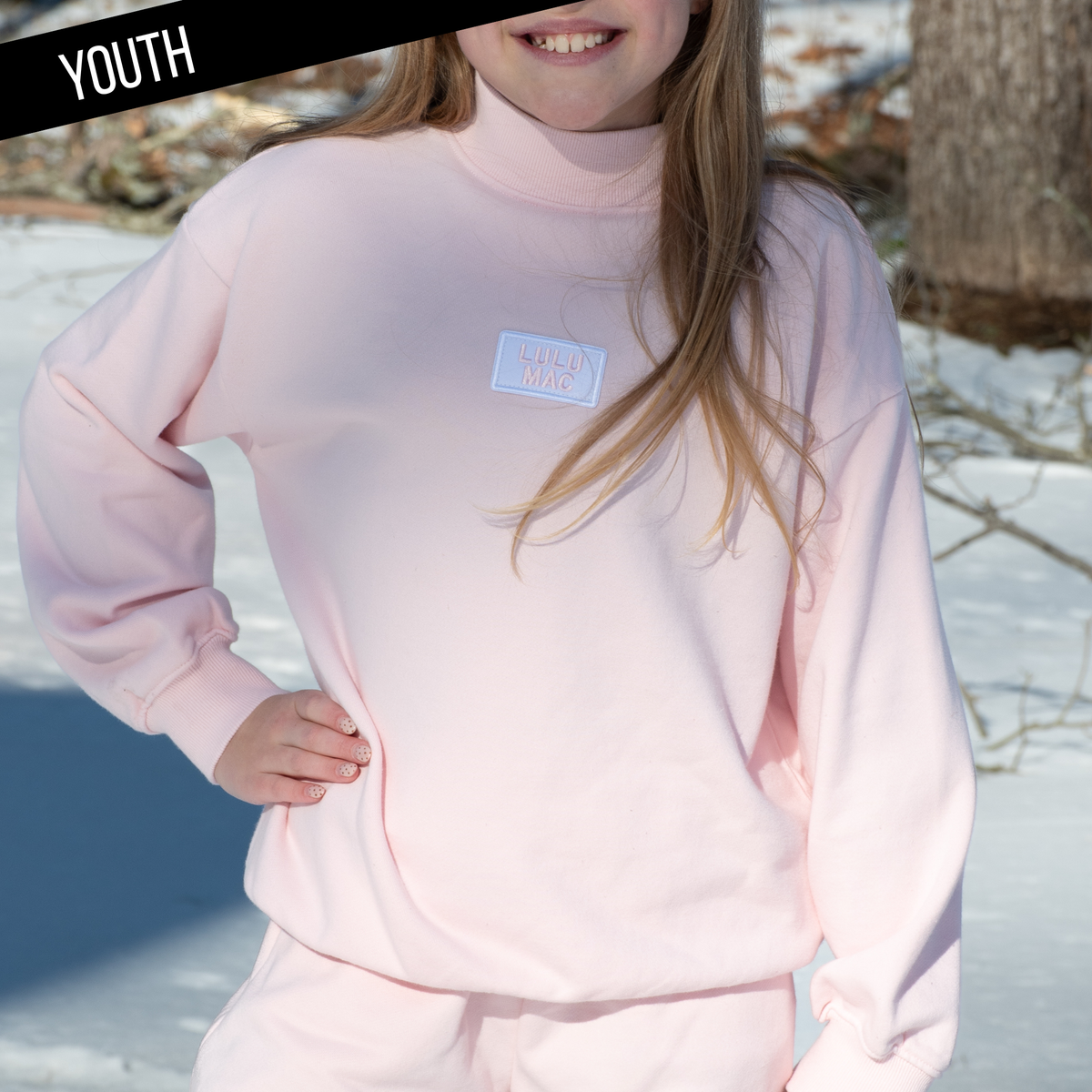 YOUTH Light Pink Crew - The Season Boutique