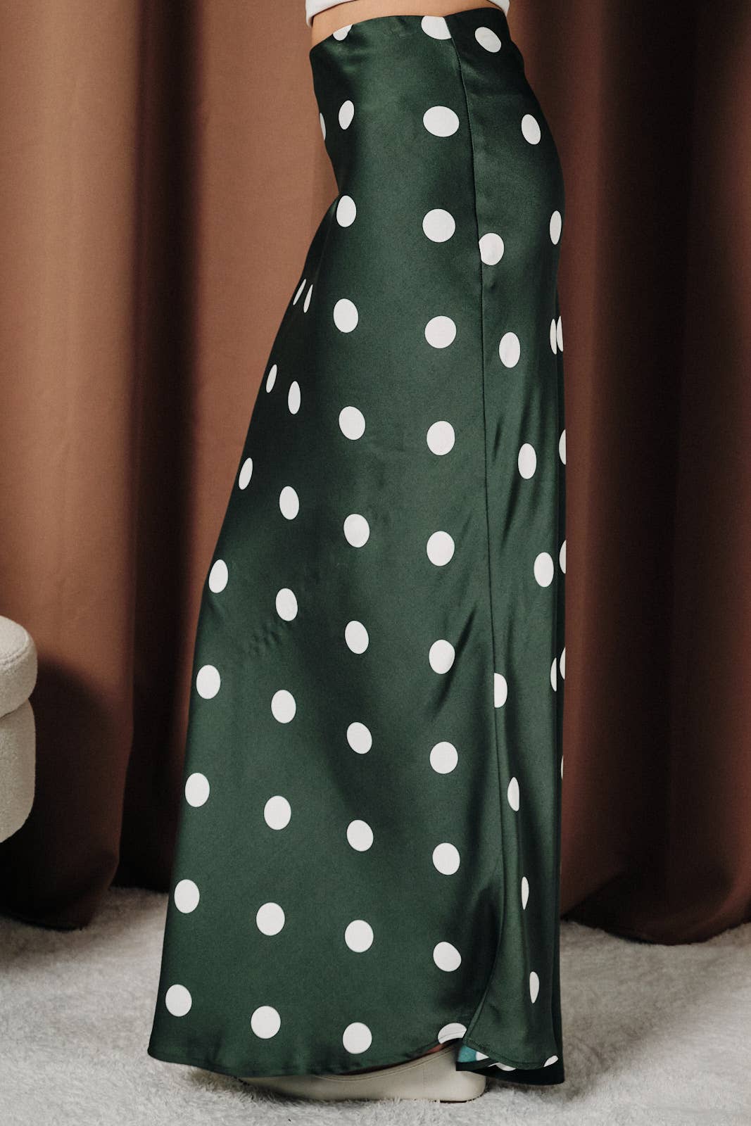 Polka Dot Maxi Skirt