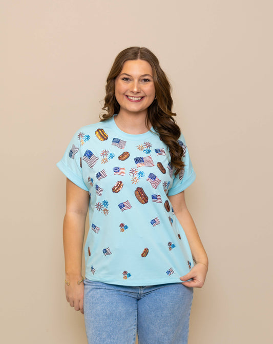 Star Spangled Banner Top - The Season Boutique