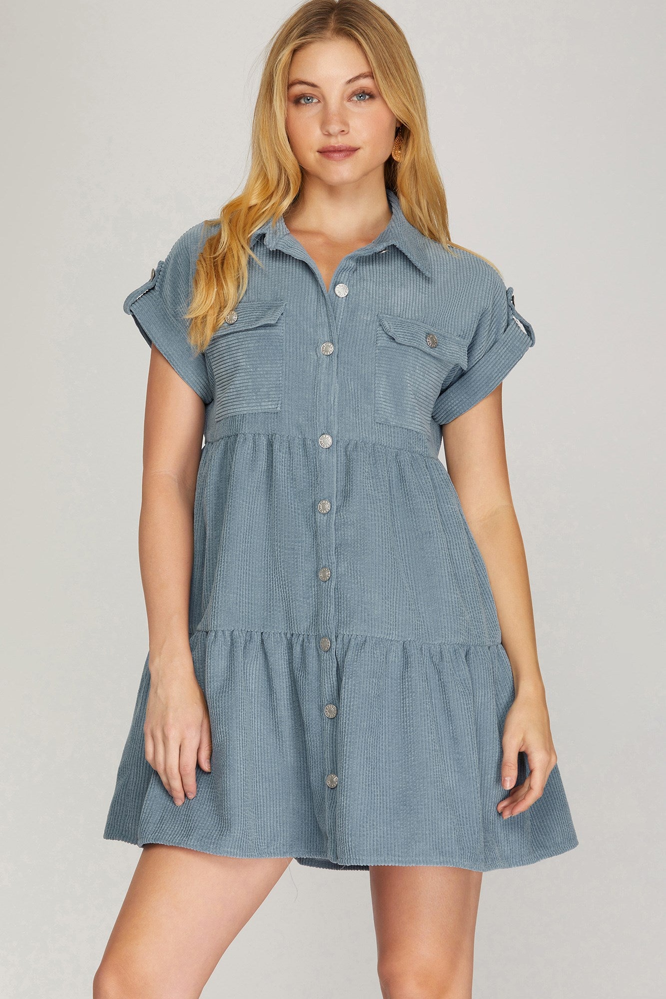 Button Down Corduroy Dress