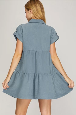 Button Down Corduroy Dress