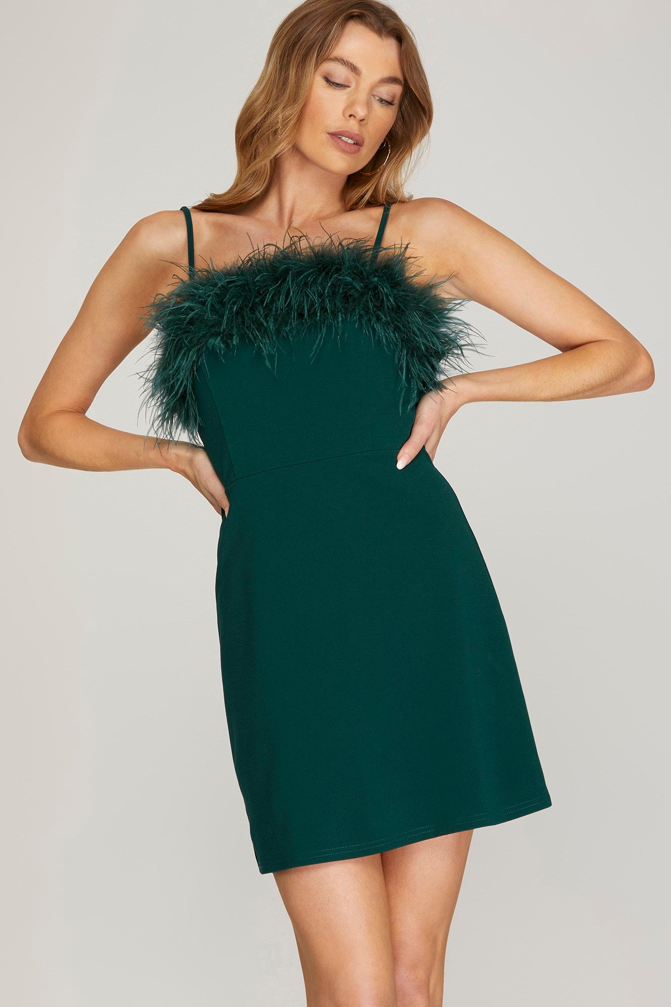 Cami Feather Dress