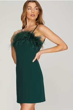 Cami Feather Dress