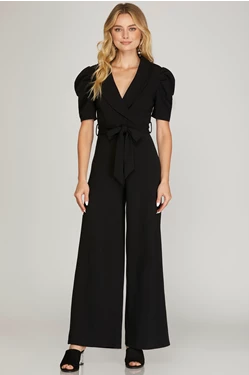 JUMPSUIT WITH WAIST TIE