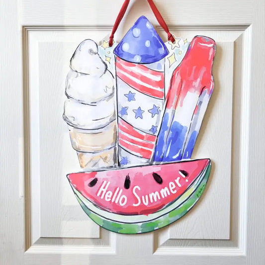 Hello Summer Treats Door Hanger-Fun in the Sun Sweet Party
