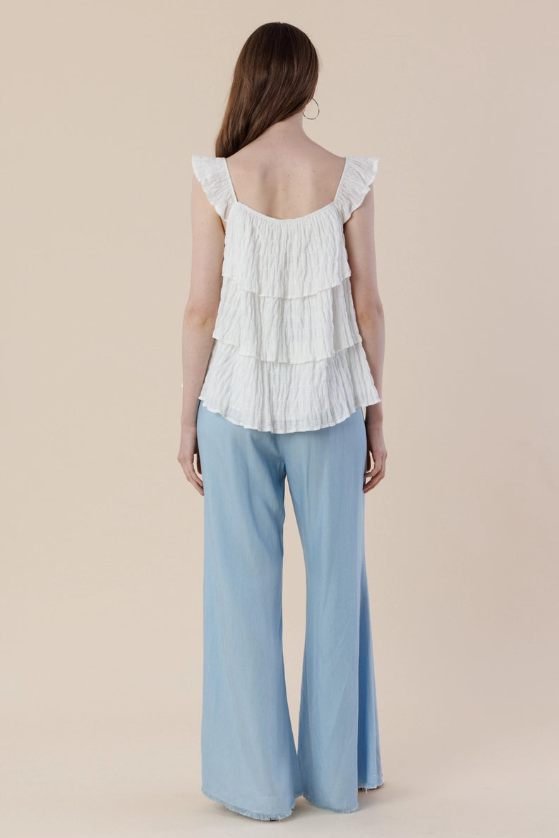 Tencel Wide-Leg Pants
