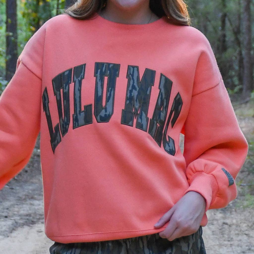 Orange Mossy Oak Crew - The Season Boutique