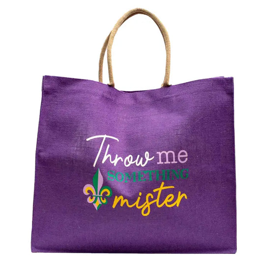 Throw Me Something Fleur Carryall Tote Purple/Yellow/Green/White